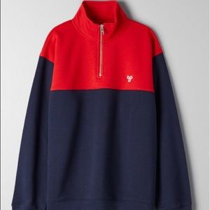 TNA quarter zip sweatshirt